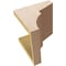 Ekena Millwork 8"W x 8"D x 8"H Wide Monterey Rough Cedar Woodgrain TimberThane Corbel, Primed Tan CORUR08X08X08MONRCPR - alternate 6